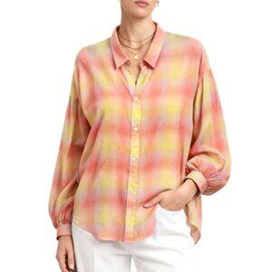 Forte Forte Plaid Cotton Blouse Oversized Relaxed Shirt
